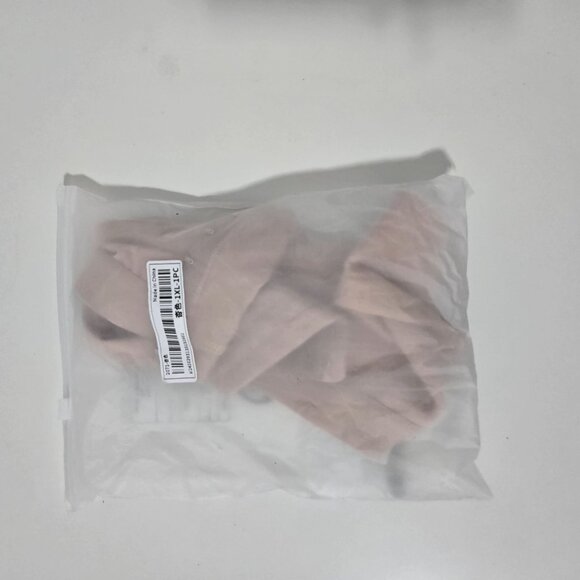 Shein Plus Size Solid Color Bandeau Simple Wireless Bra in Apricot - Size 1XL - Picture 2 of 6